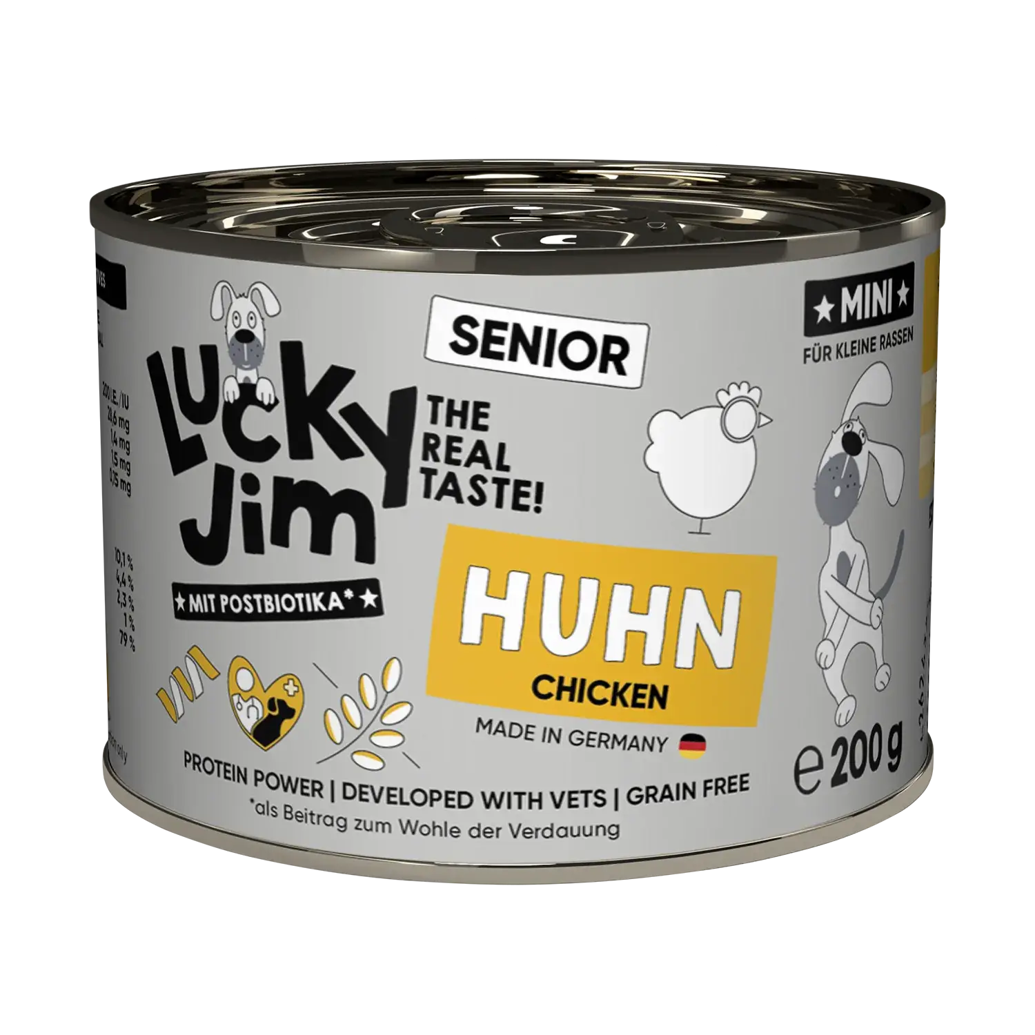 Lucky Jim® Mini Senior Huhn 200g - Dose