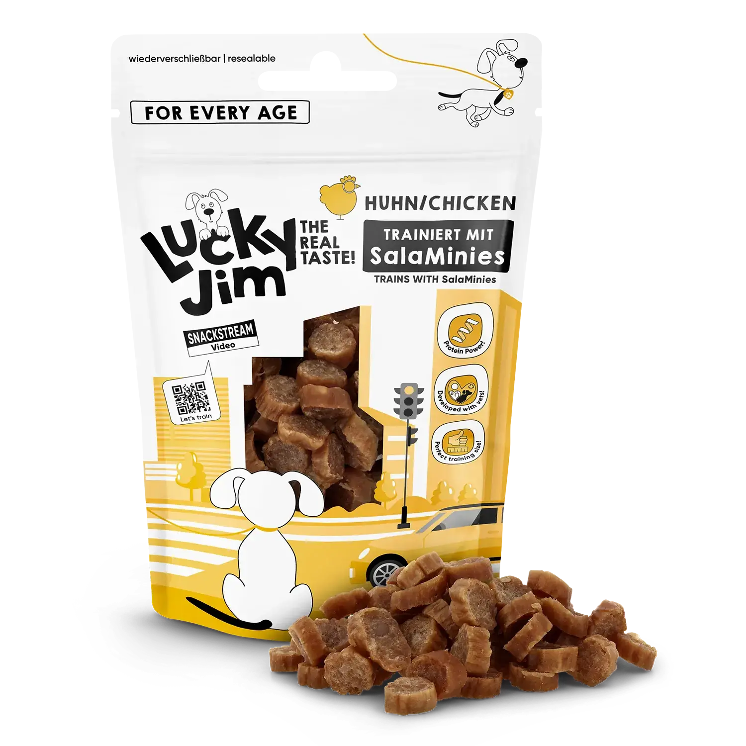 Lucky Jim® SalaMinies Huhn 70g – Bild 2