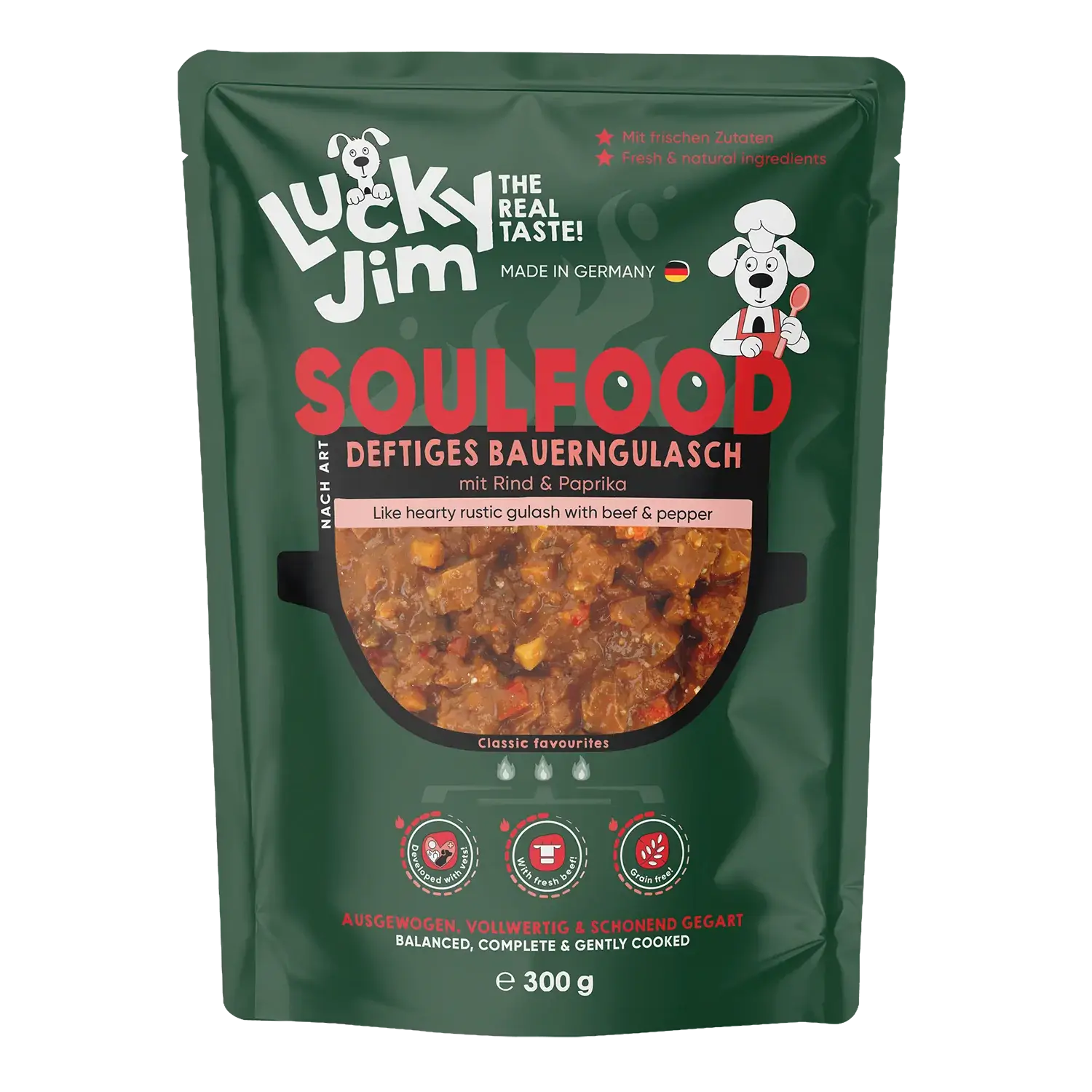 Lucky Jim® Soulfood Deftiges Bauerngulasch 300g