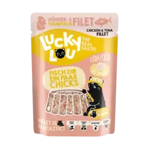 Lucky Lou Extra Food Thunfisch-& Hühnerfilet mit Gelee 70g Pouch