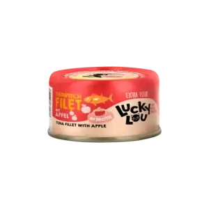 Lucky Lou Extra Food Thunfisch mit Apfel in Sud 70g Dose