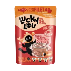 Lucky Lou Extra Food Thunfisch mit Apfel in Sud 70g Pouch