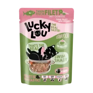 Lucky Lou Extra Food Thunfisch mit Gemüse in Sud 70g Pouch