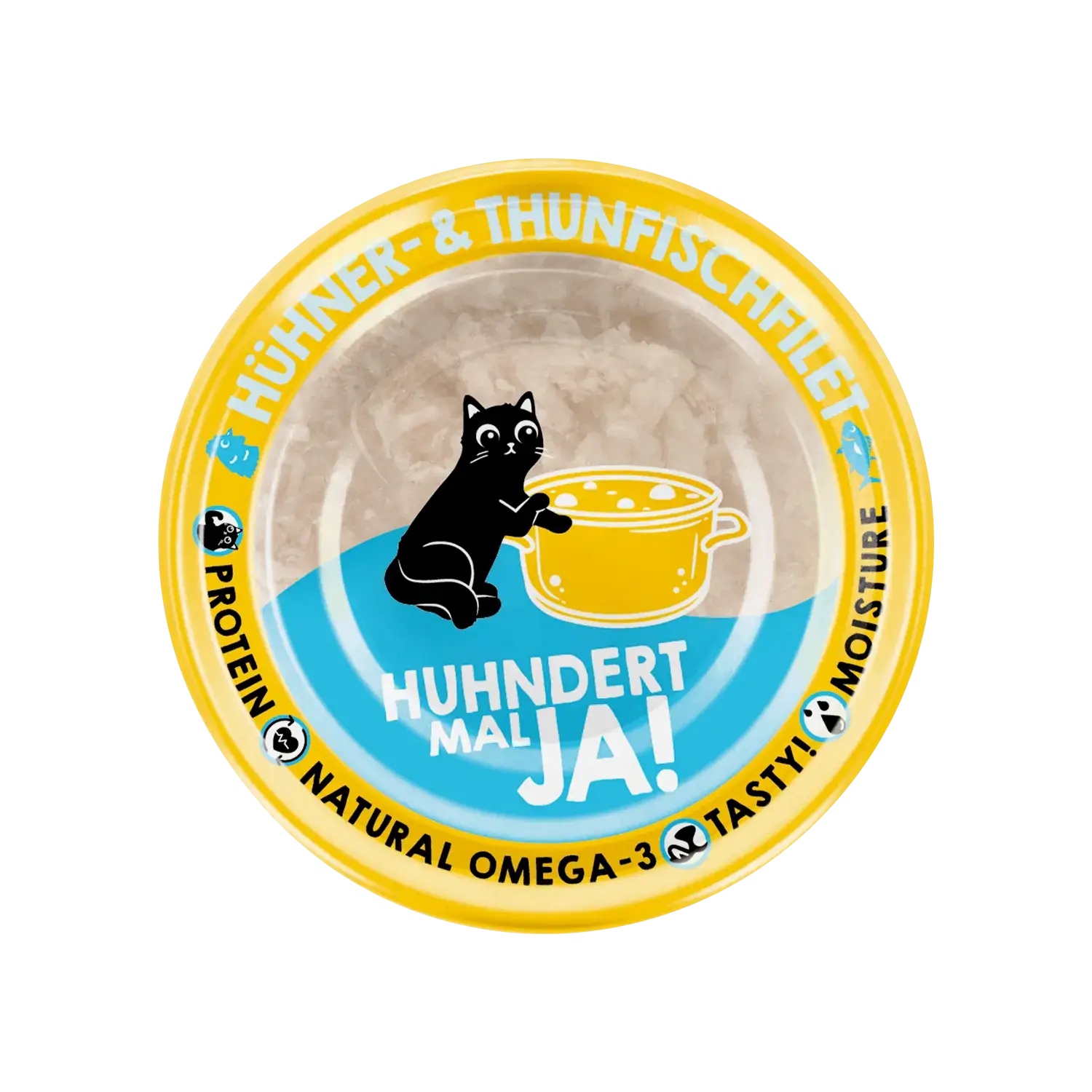 Lucky Lou Extrafood Hühner- & Thunfischfilet in Sud 70g Dose – Bild 2