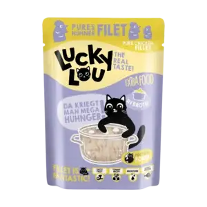 Lucky Lou Extrafood Hühnerfilet in Sud 70g Pouch