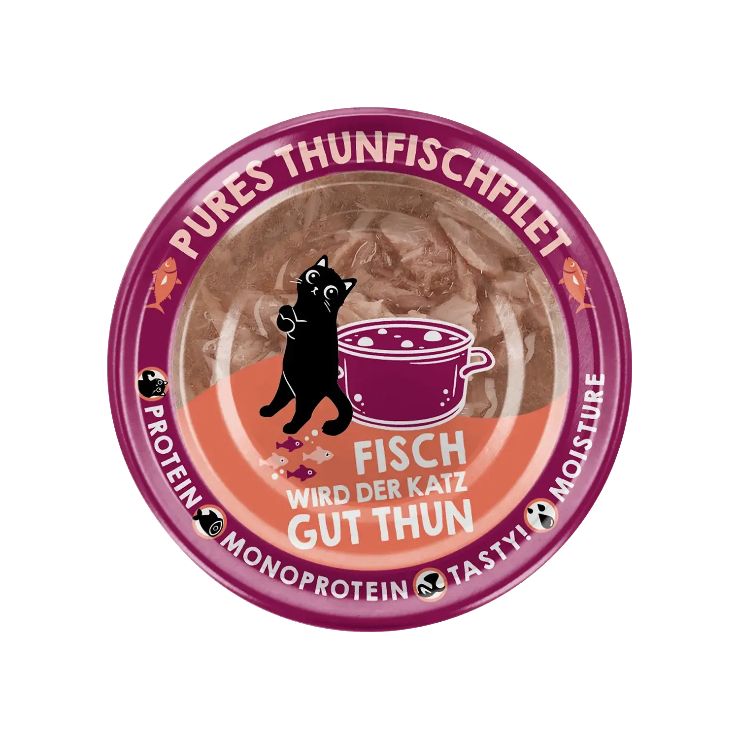 Lucky Lou Extrafood Thunfischfilet in Sud 70g Dose – Bild 3