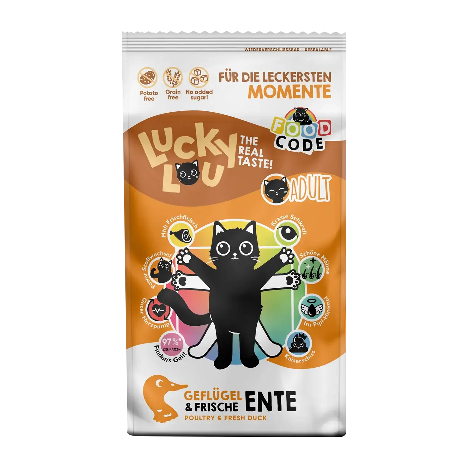 Lucky Lou Food Code Lifestage Adult Geflügel & Ente
