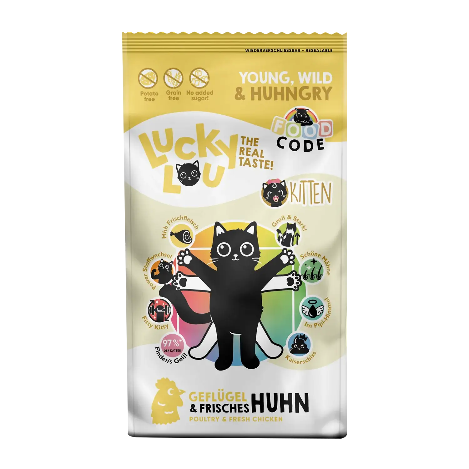 Lucky Lou Food Code Lifestage Kitten Geflügel & Huhn