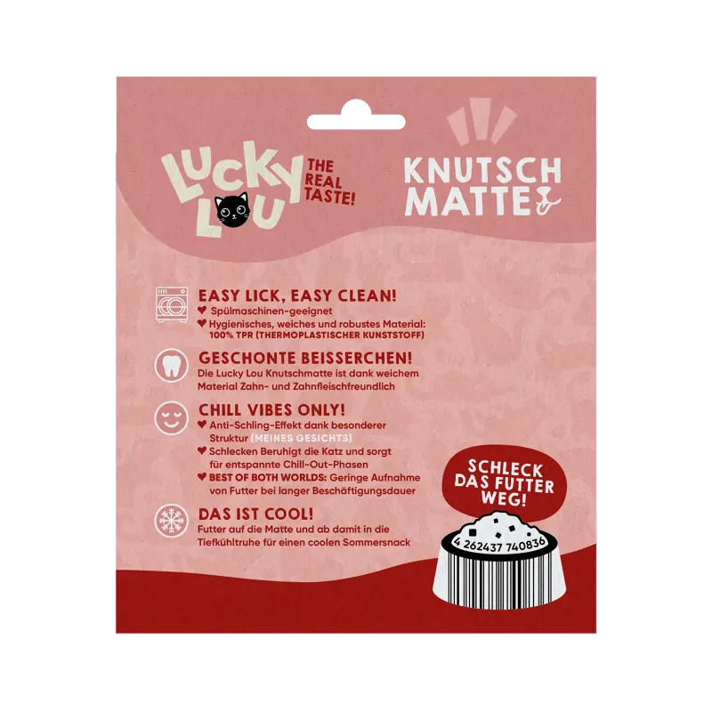 Lucky Lou Knutschmatte (Schleckmatte für Katzen) – Bild 2