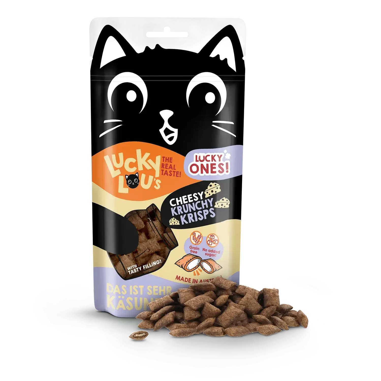 Lucky Lou Krunchy Krisps Käse 60g – Bild 2