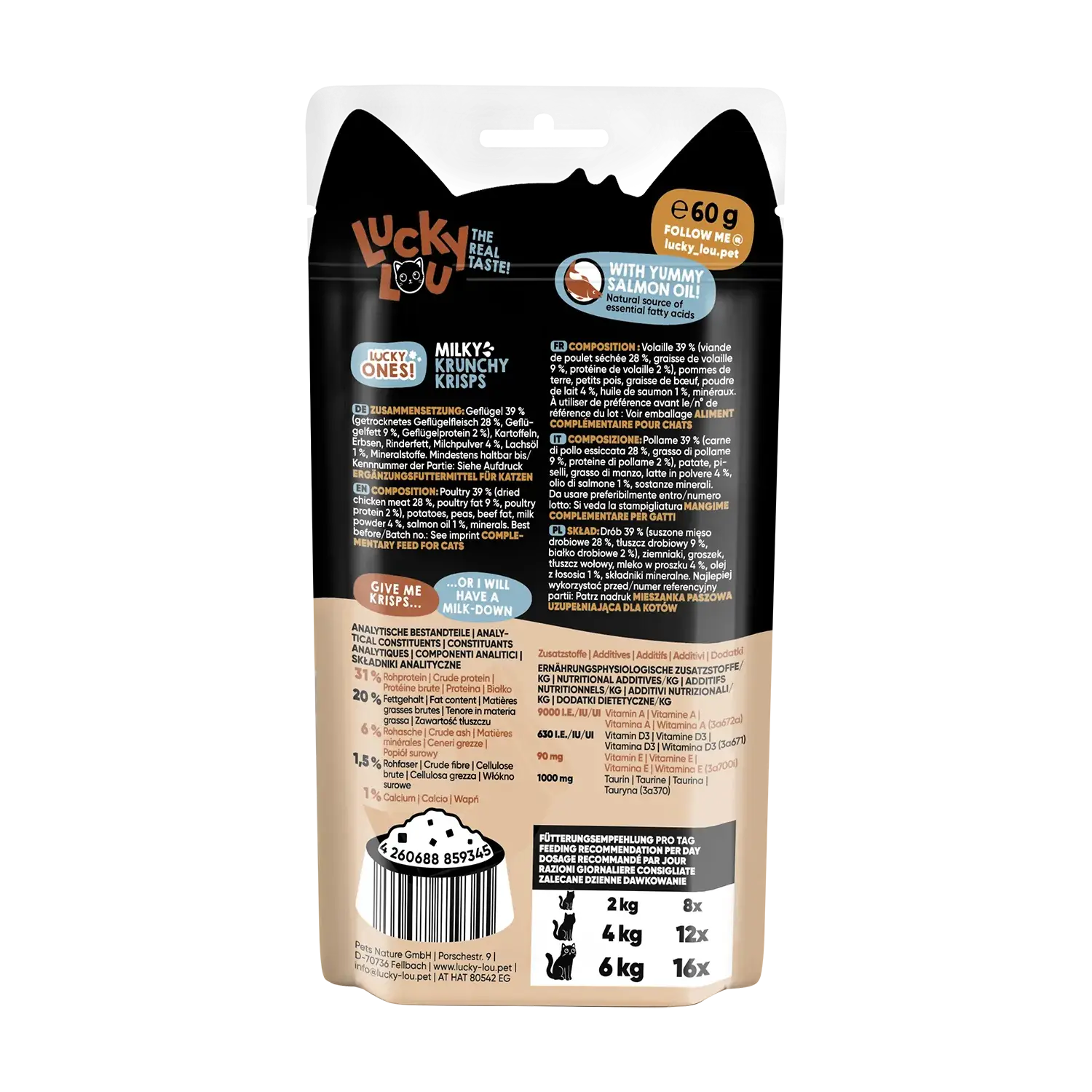 Lucky Lou Krunchy Krisps Milch 60g – Bild 3