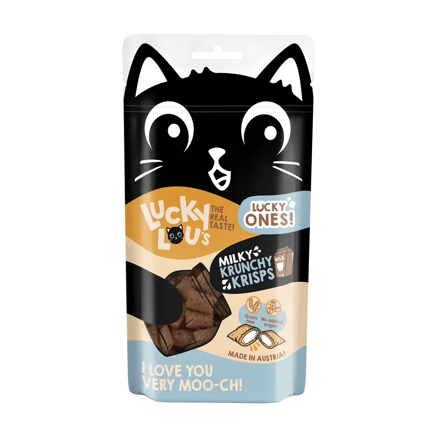Lucky Lou Krunchy Krisps Milch 60g