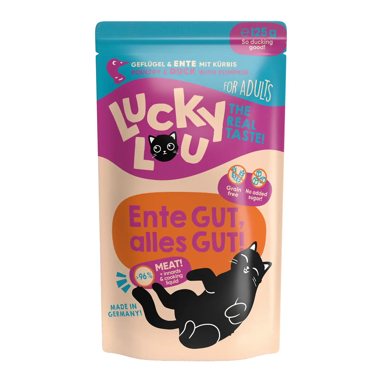 Lucky Lou Lifestage Adult Geflügel & Ente Frischebeutel/Pouch