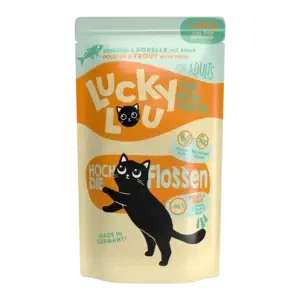 Lucky Lou Lifestage Adult Geflügel & Forelle Pouch/Frischebeutel