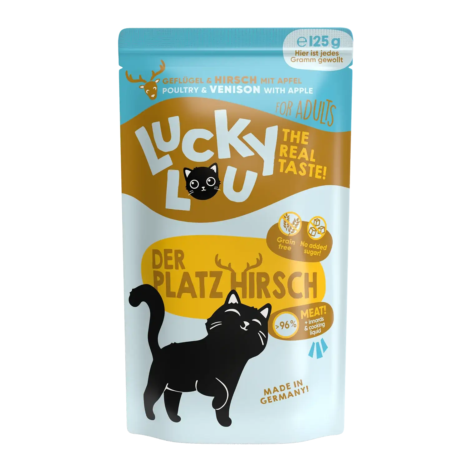 Lucky Lou Lifestage Adult Geflügel & Hirsch Frischebeutel/Pouch