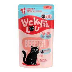 Lucky Lou Lifestage Adult Geflügel & Rind Pouch/Frischebeutel