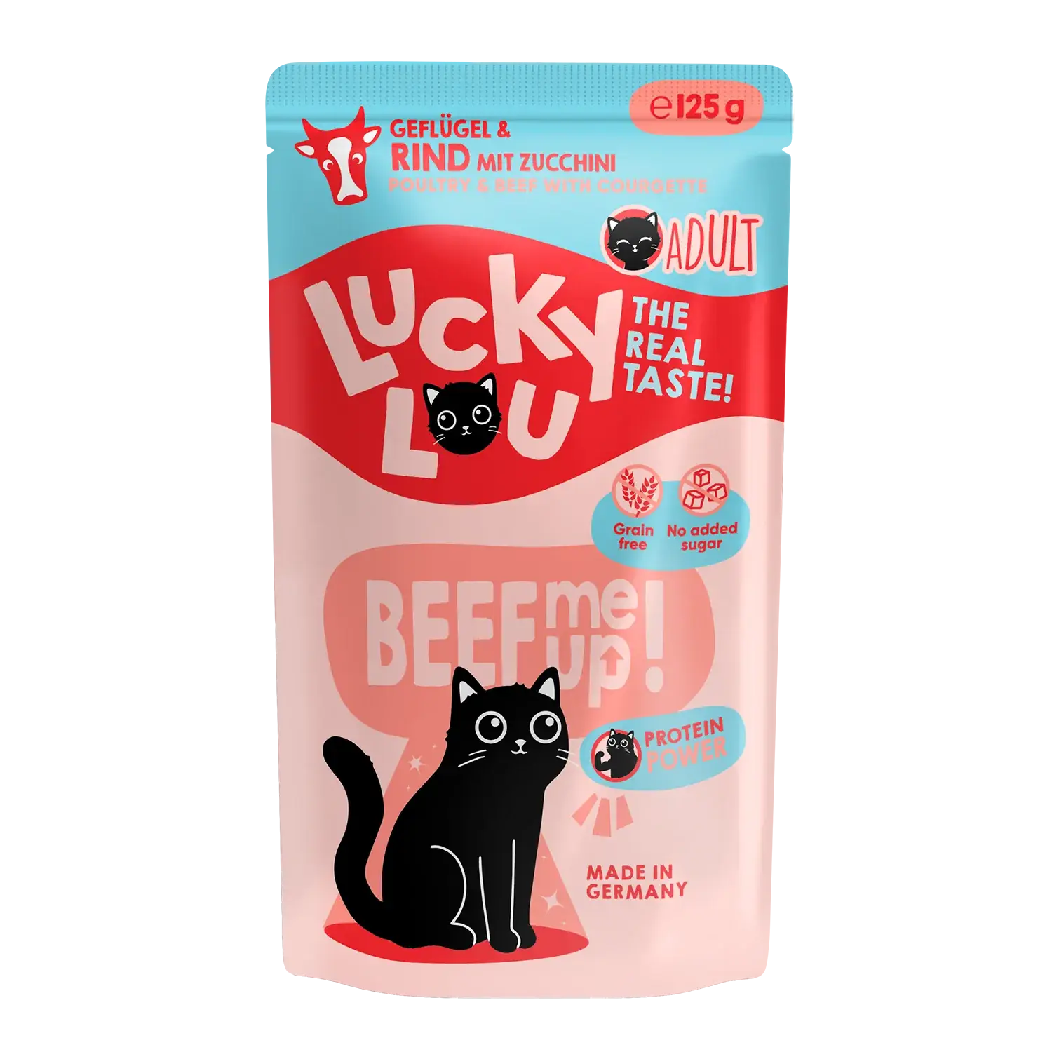 Lucky Lou Lifestage Adult Geflügel & Rind Pouch/Frischebeutel