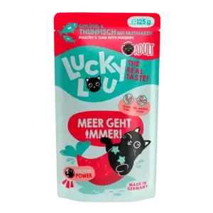 Lucky Lou Lifestage Adult Geflügel & Thunfisch Pouch/Frischebeutel