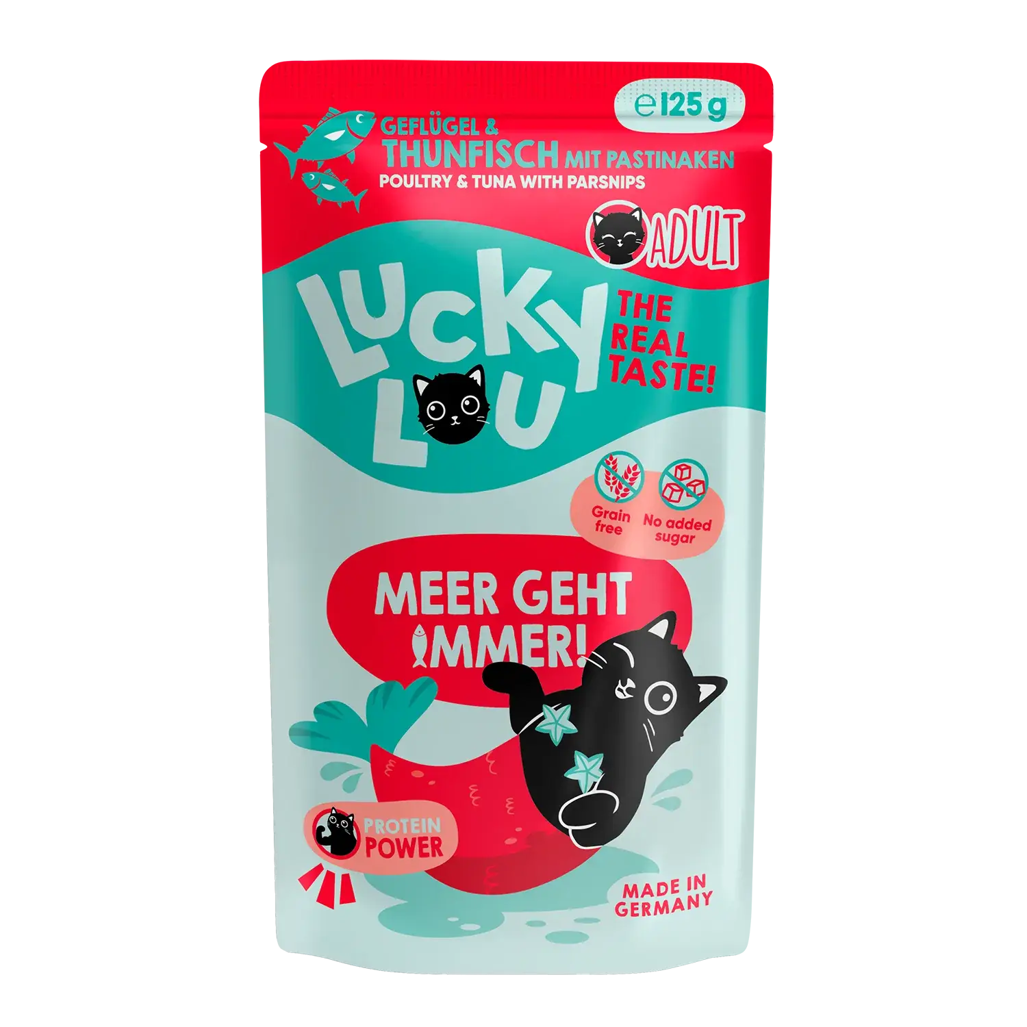 Lucky Lou Lifestage Adult Geflügel & Thunfisch Pouch/Frischebeutel