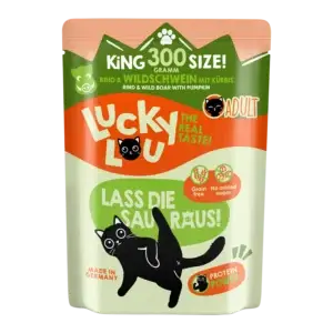 Lucky Lou Lifestage Adult Rind & Wildschwein Pouch/Frischebeutel - 300g
