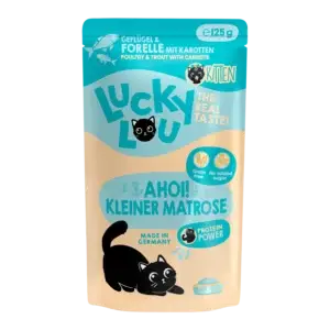 Lucky Lou Lifestage Kitten Geflügel & Forelle Pouch/Frischebeutel