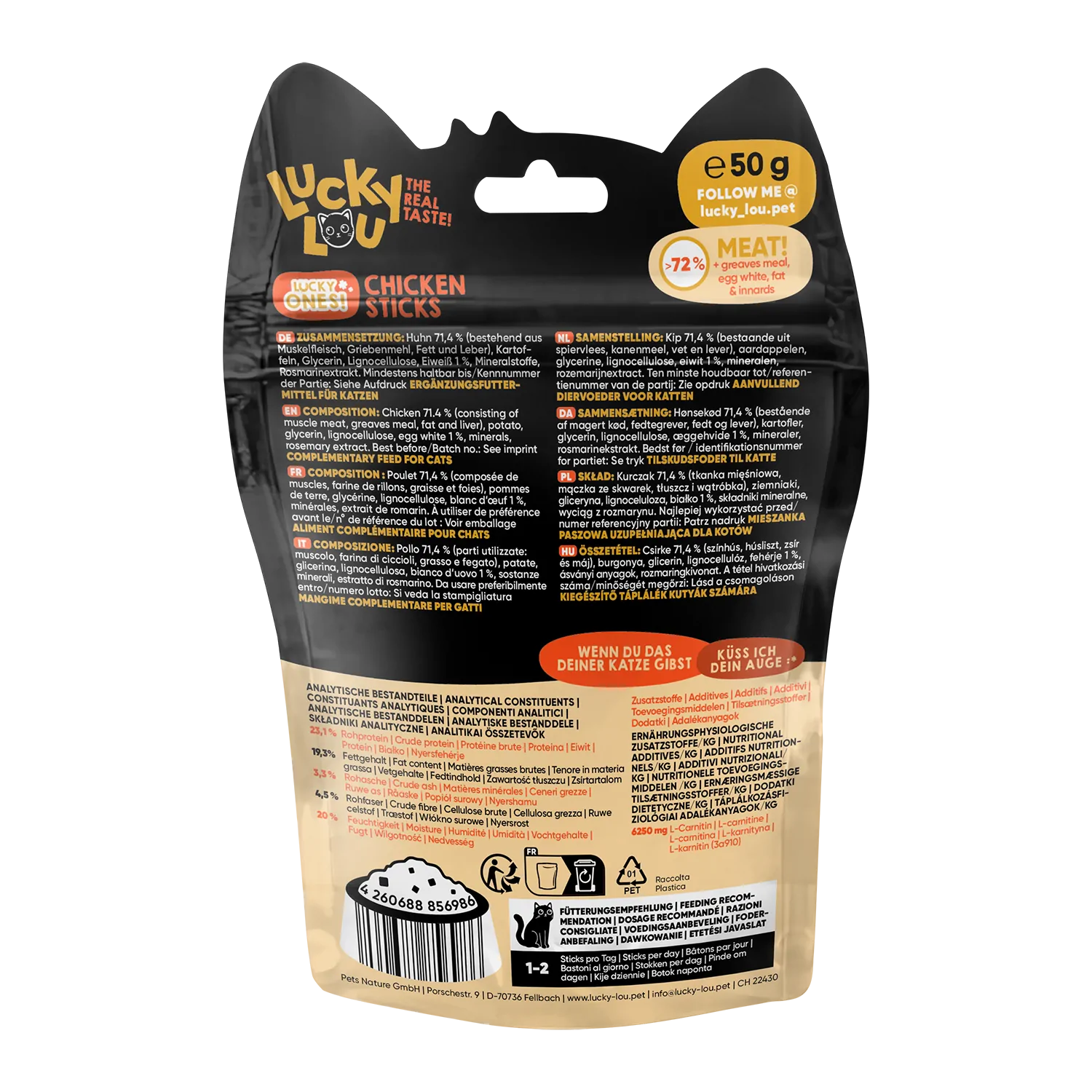 Lucky Lou Lucky Ones Sticks Huhn 50g – Bild 4