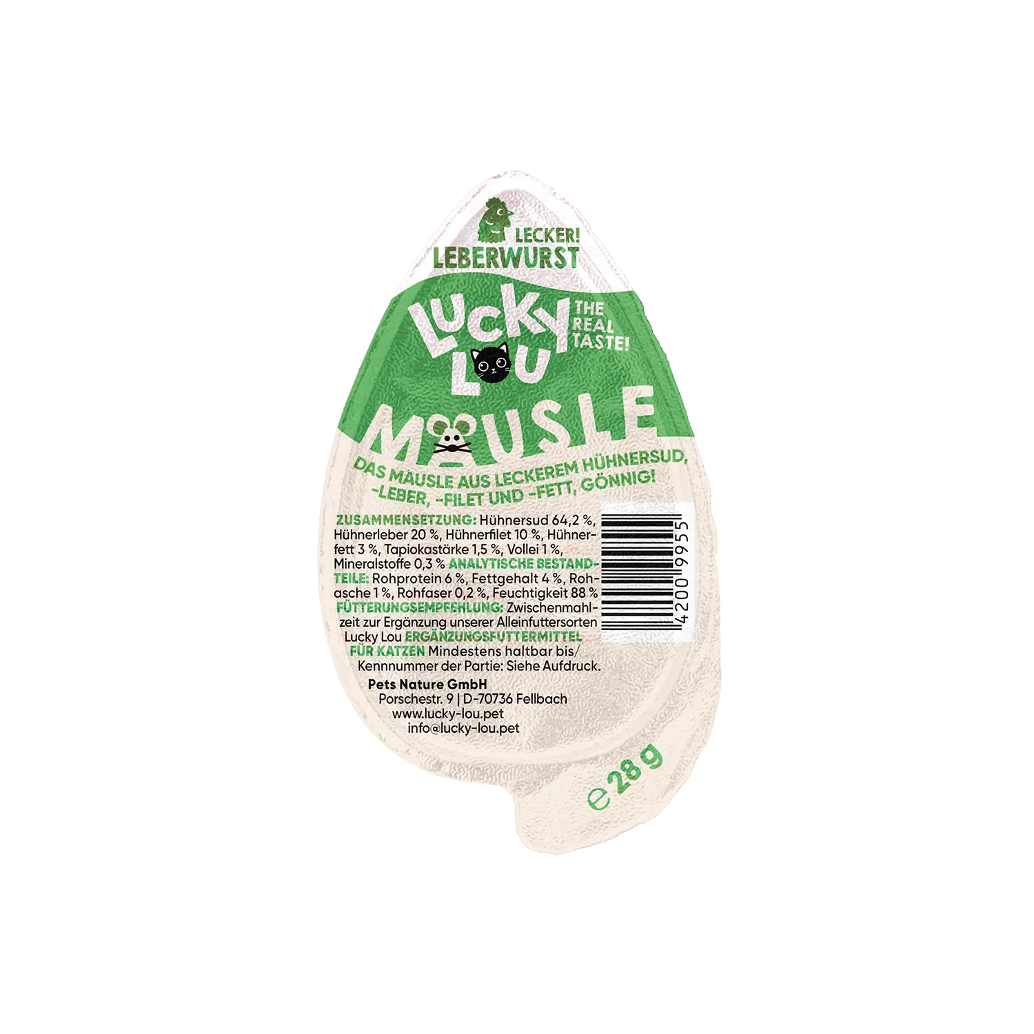 Lucky Lou Mäusle Leberwurst 28g – Bild 2