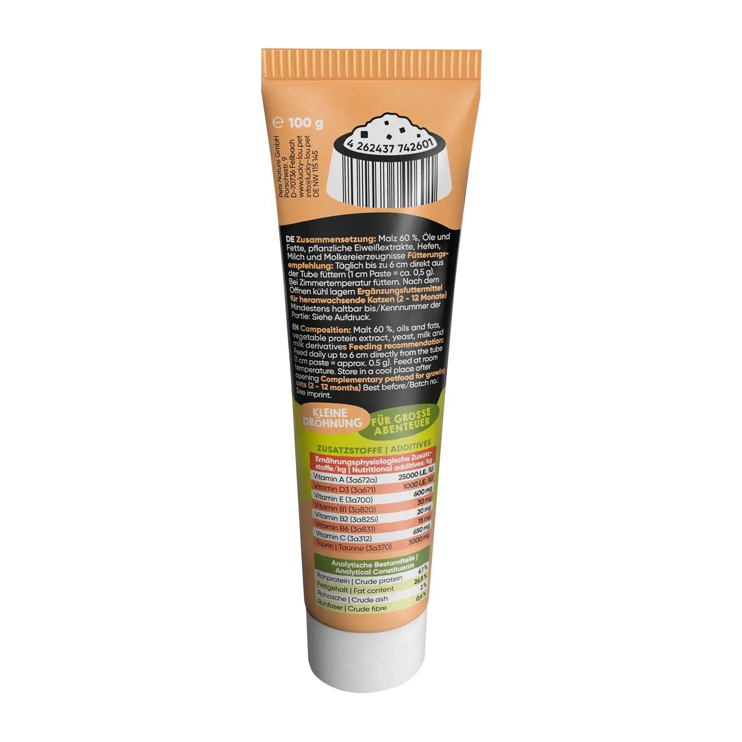 Lucky Lou Quetschkopf Kitten Malz & Vitamine 100g – Bild 3