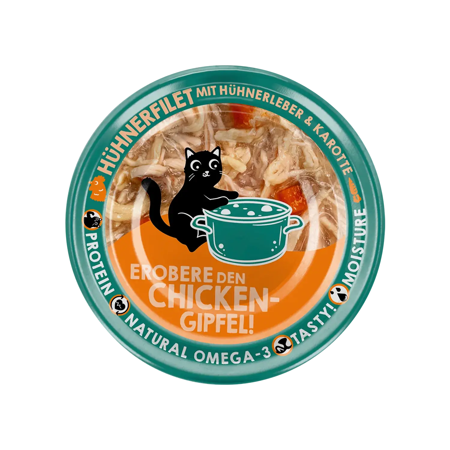 Lucky Lou® EXTRA FOOD Hühnerfilet mit Hühnerleber & Karotten in Broth 70g Pouch – Bild 5