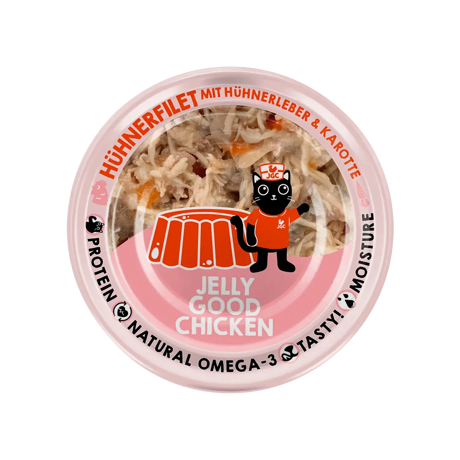 Lucky Lou® EXTRA FOOD Hühnerfilet mit Hühnerleber & Karotten in Jelly 70g Dose – Bild 5