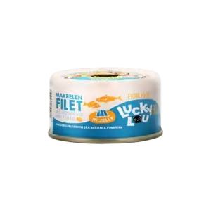Lucky Lou® EXTRA FOOD Makrelenfilet mit Seebrasse & Kürbis in Jelly 70g Dose