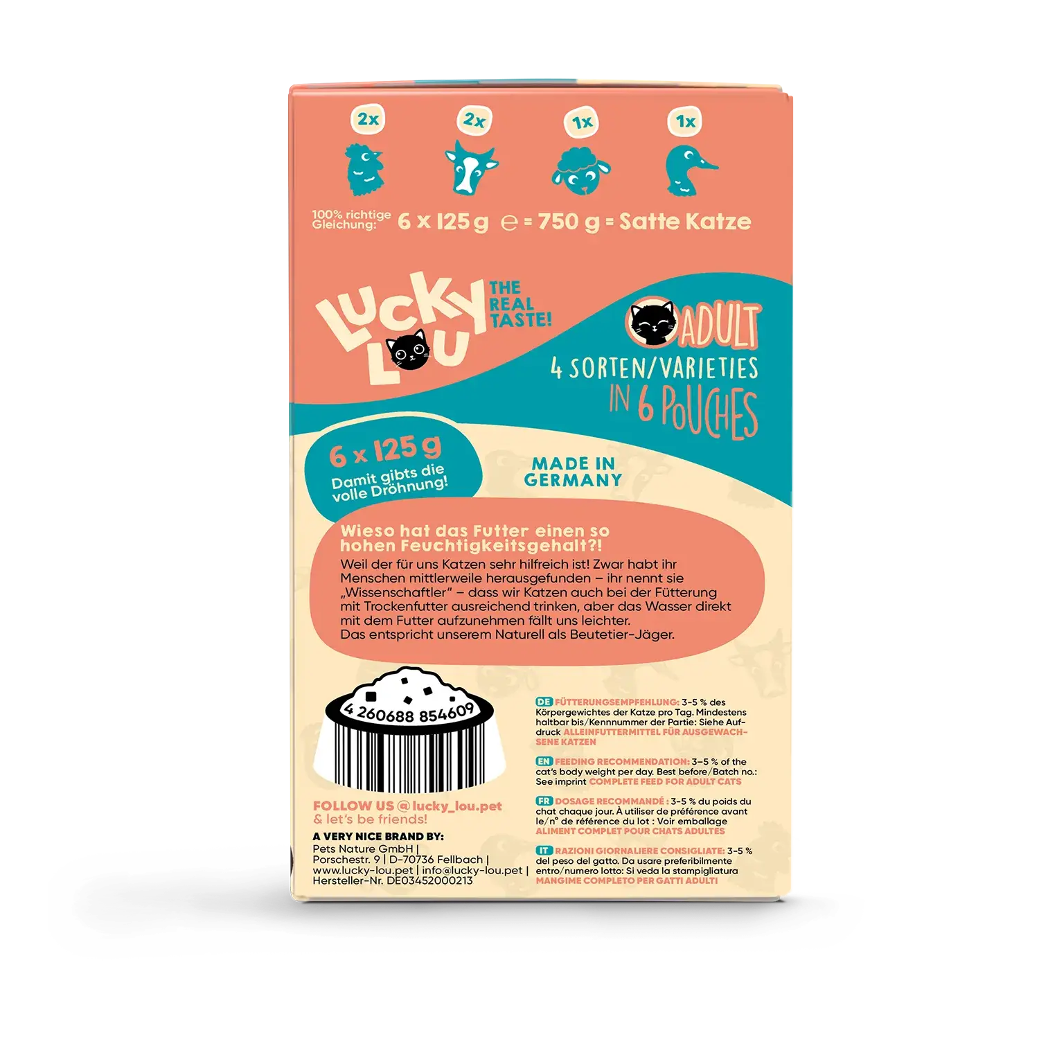 Lucky Lou® Lifestage Adult Tasty-Mix 6er-Pack / 6 x 125g – Bild 4