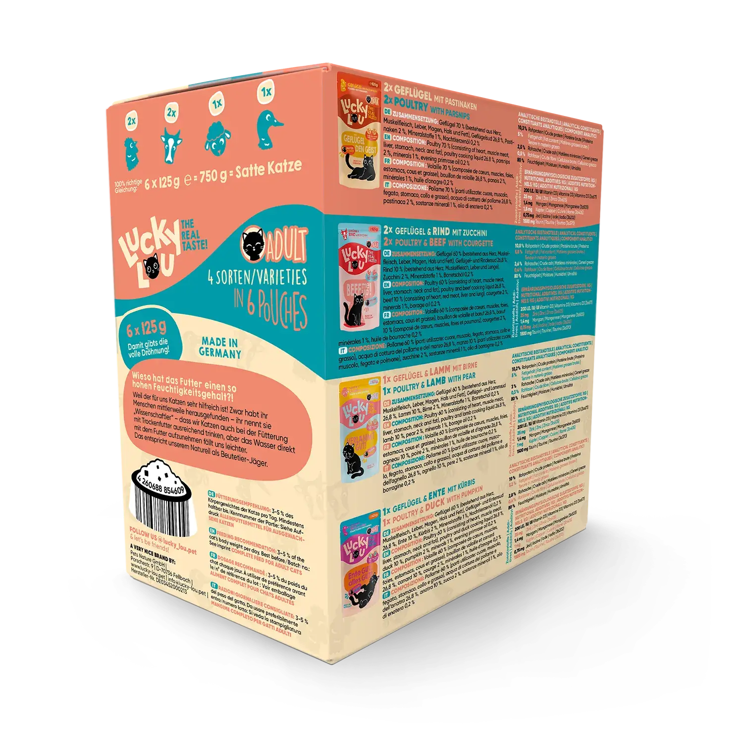 Lucky Lou® Lifestage Adult Tasty-Mix 6er-Pack / 6 x 125g – Bild 3