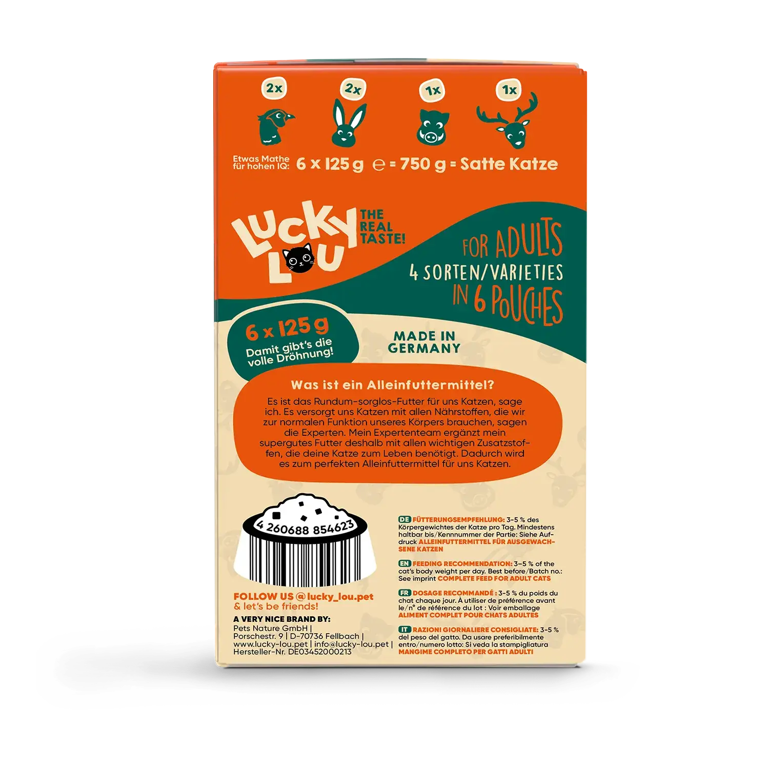 Lucky Lou® Lifestage Adult Wild-Mix 12er-Pack 1,5kg – Bild 5