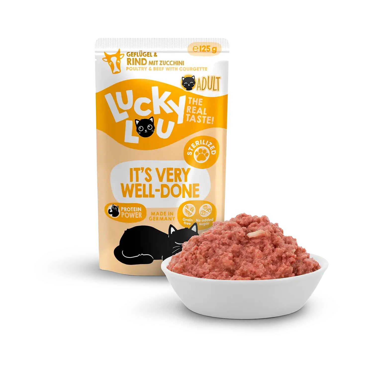 Lucky Lou® Lifestage Sterilized Geflügel & Rind 125g – Bild 2