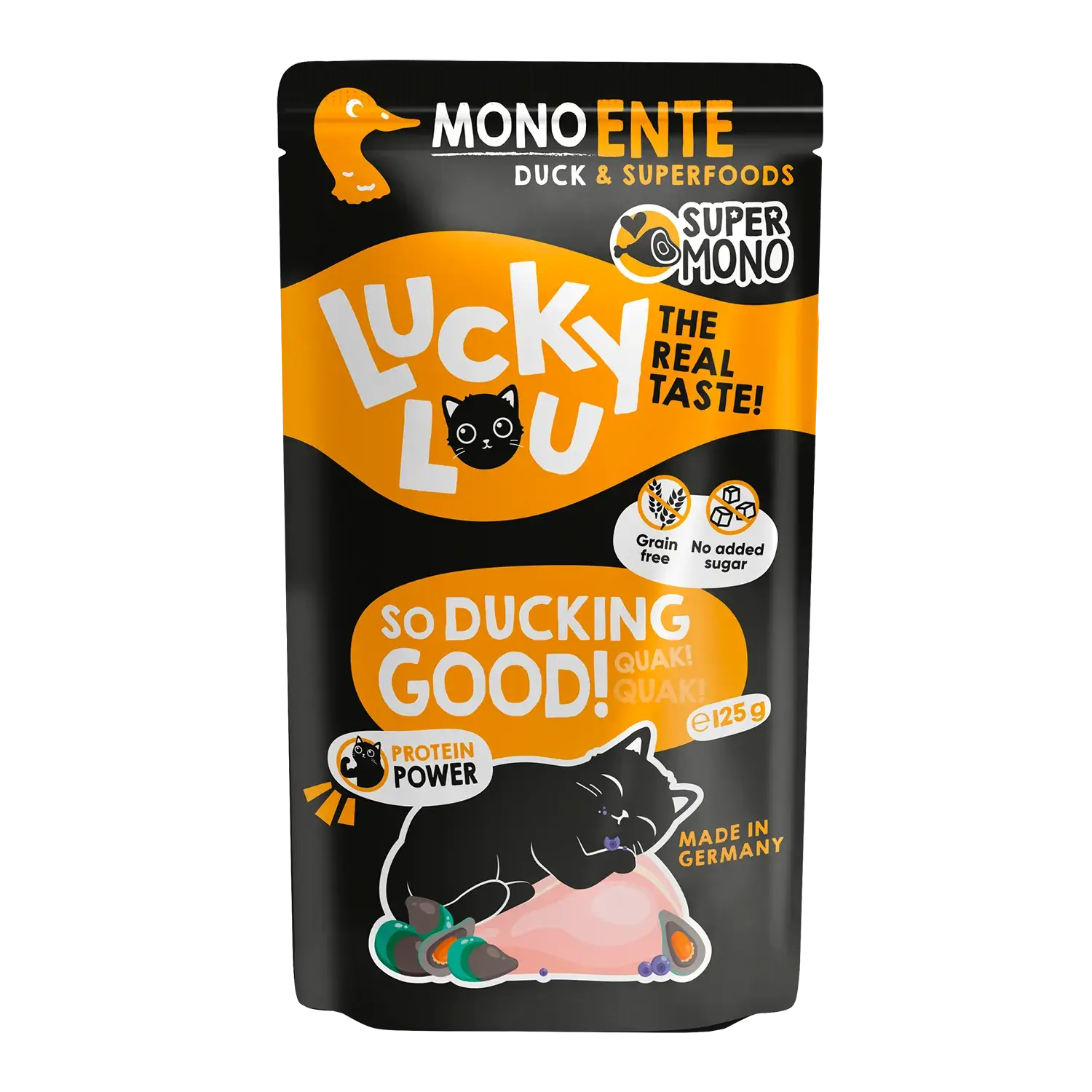 Lucky Lou® SuperMono Ente 125g Pouch/Frischebeutel