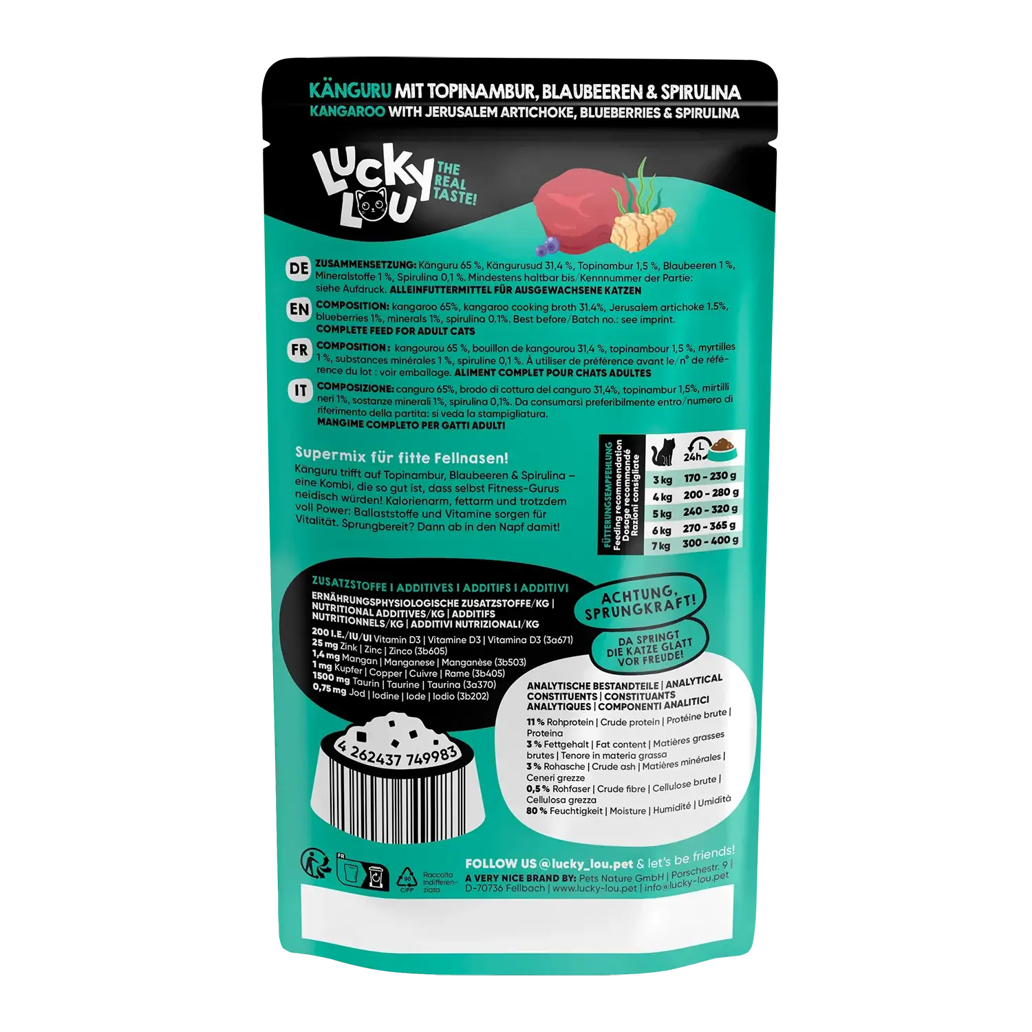 Lucky Lou® SuperMono Känguru 125g – Bild 2