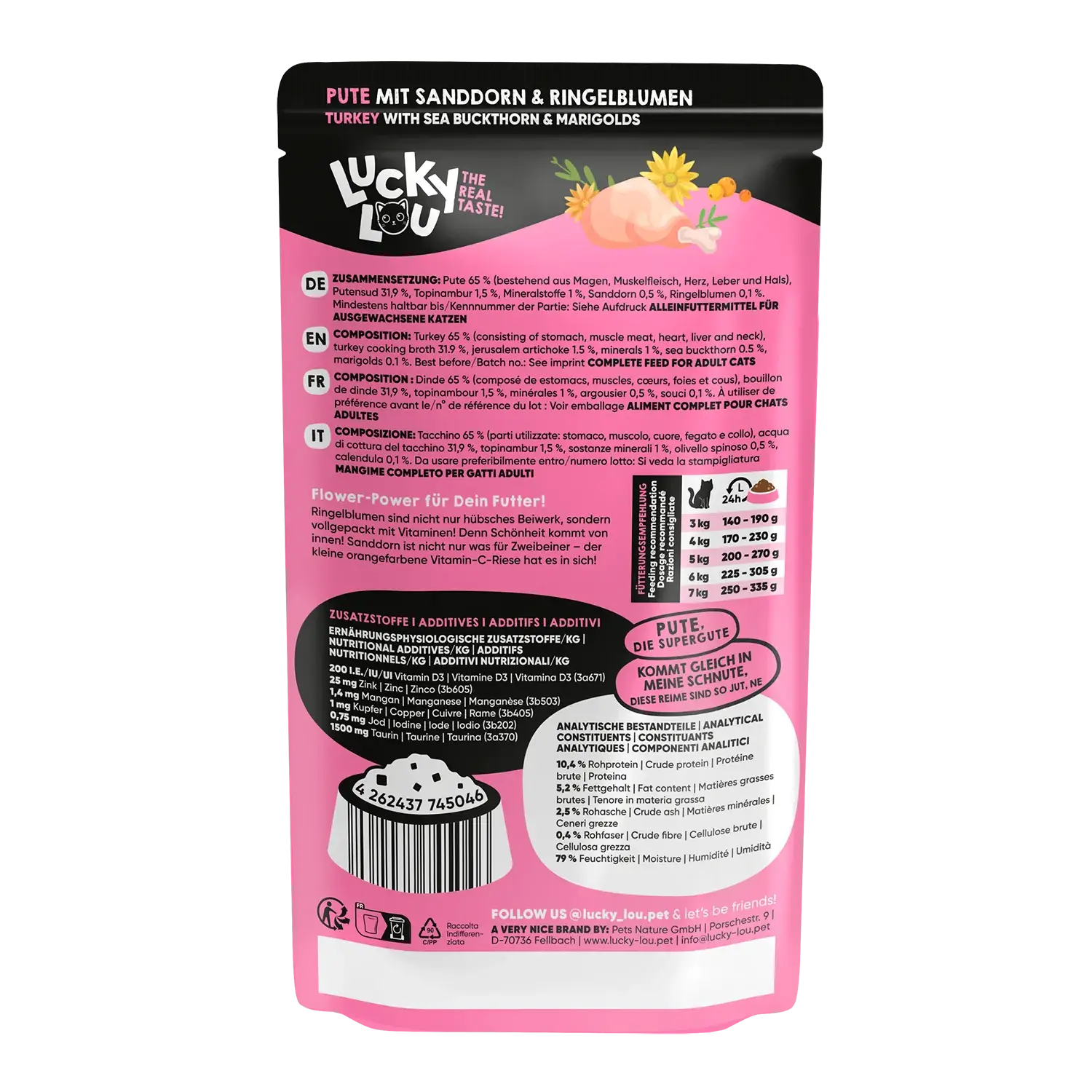 Lucky Lou® SuperMono Pute 125g Pouch/Frischebeutel – Bild 3