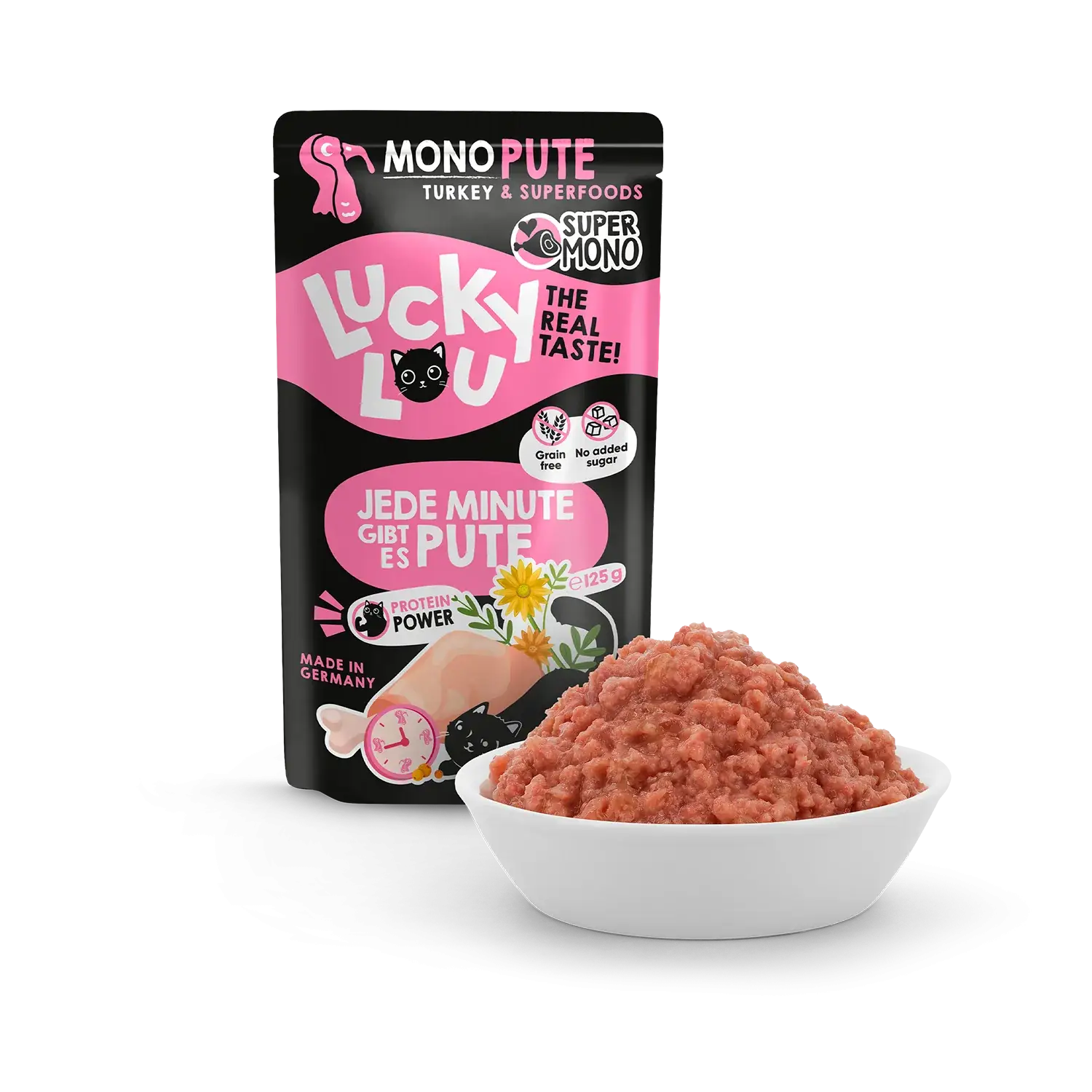 Lucky Lou® SuperMono Pute 125g Pouch/Frischebeutel – Bild 2
