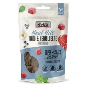MAC's Dog Meat Bits Rind & Heidelbeere 90g