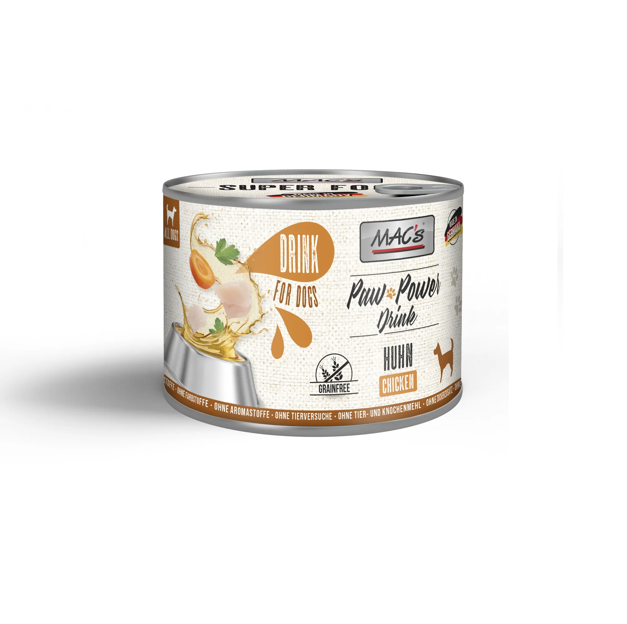 MAC`s Dog Paw Power Drink Huhn 200g - Dose