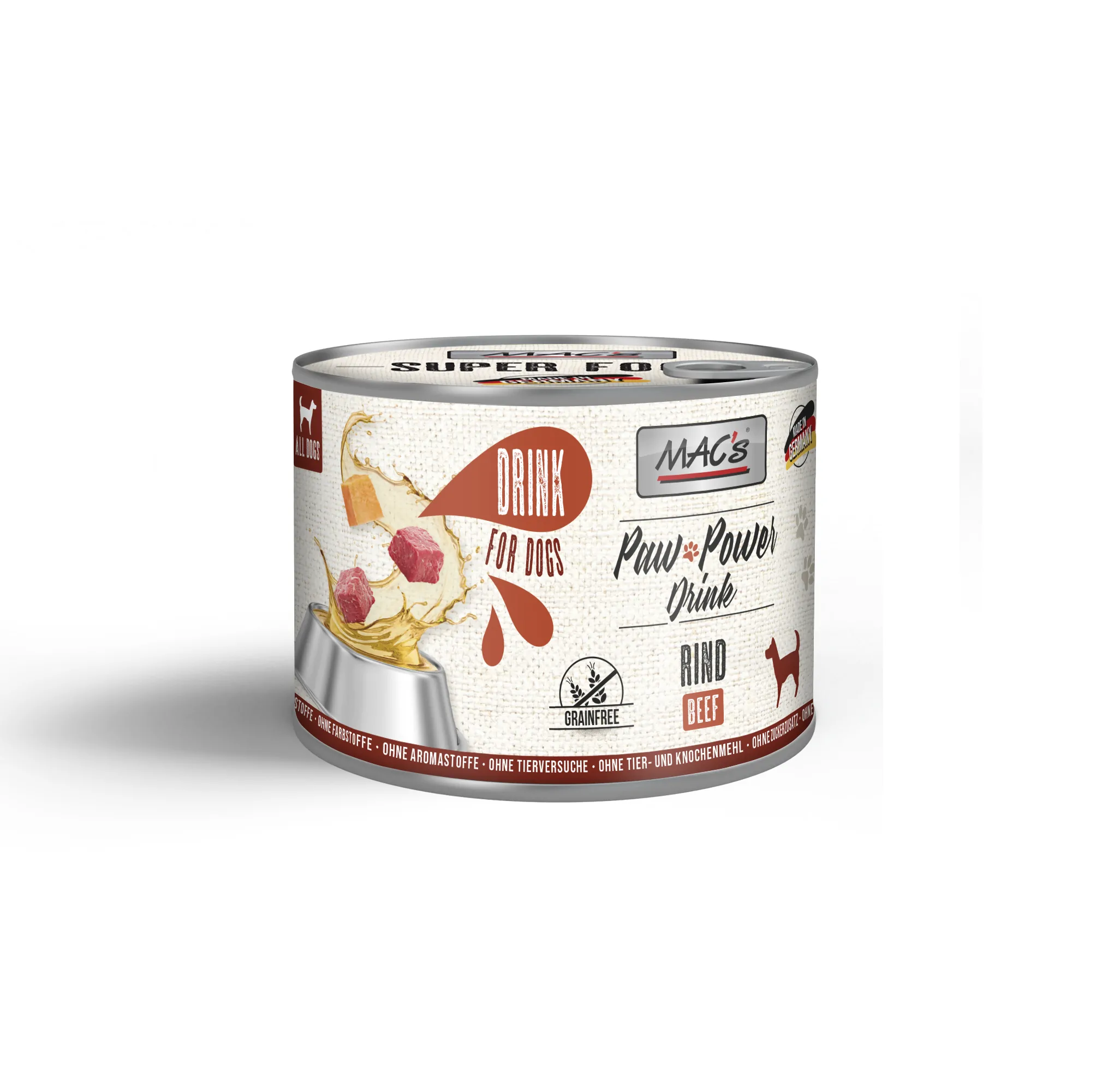 MAC`s Dog Paw Power Drink Rind 200g - Dose