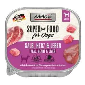 MAC's Dog Schale Kalb, Herz & Leber 150g