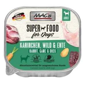 MAC's Dog Schale Kaninchen, Wild & Ente 150g