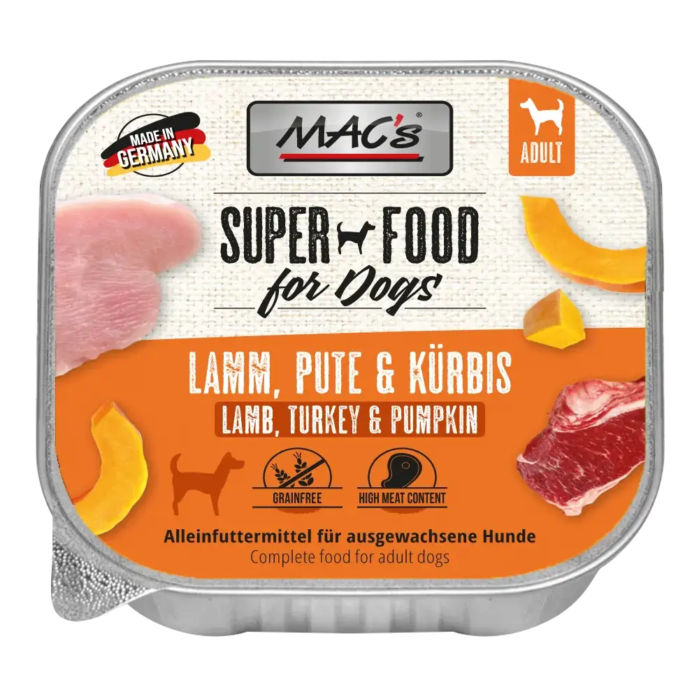 MAC's Dog Schale Lamm, Pute & Kürbis 150g