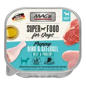 MAC's Dog Schale Puppy Rind & Geflügel 150g