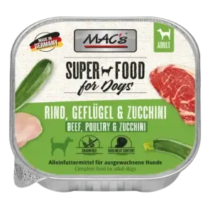 MAC's Dog Schale Rind, Geflügel & Zucchini 150g