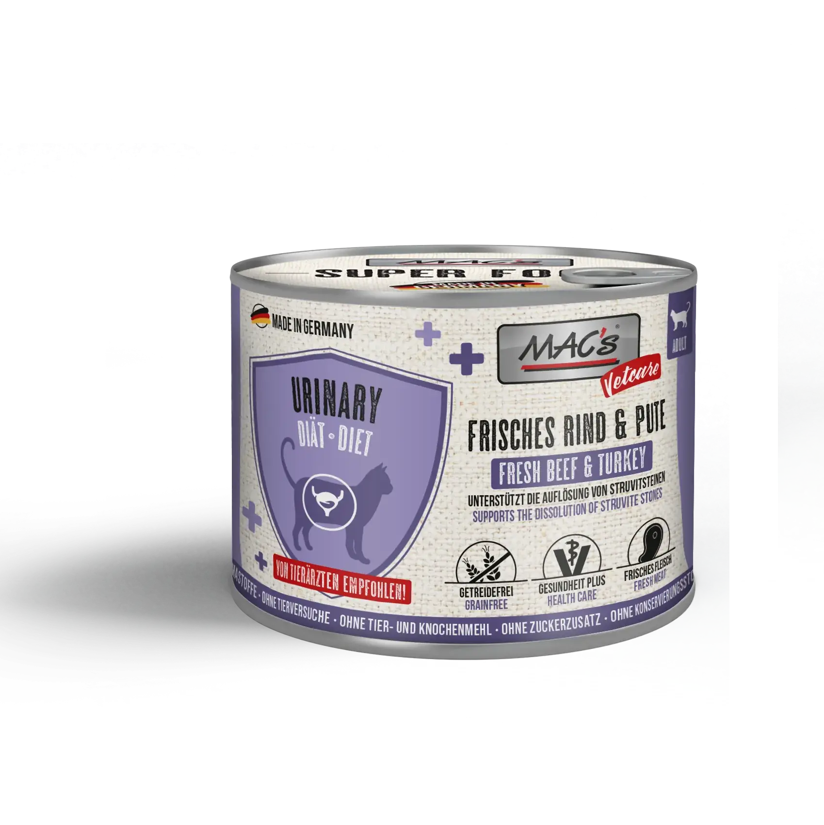 MAC's Cat Vetcare Urinary Rind & Pute 200g