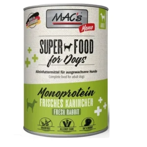 Mac´s - Dog Super Food Monoprotein Frisches Kaninchen - 400g