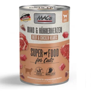 Mac´s Cat - Rind & Hühnerherzen - 400g